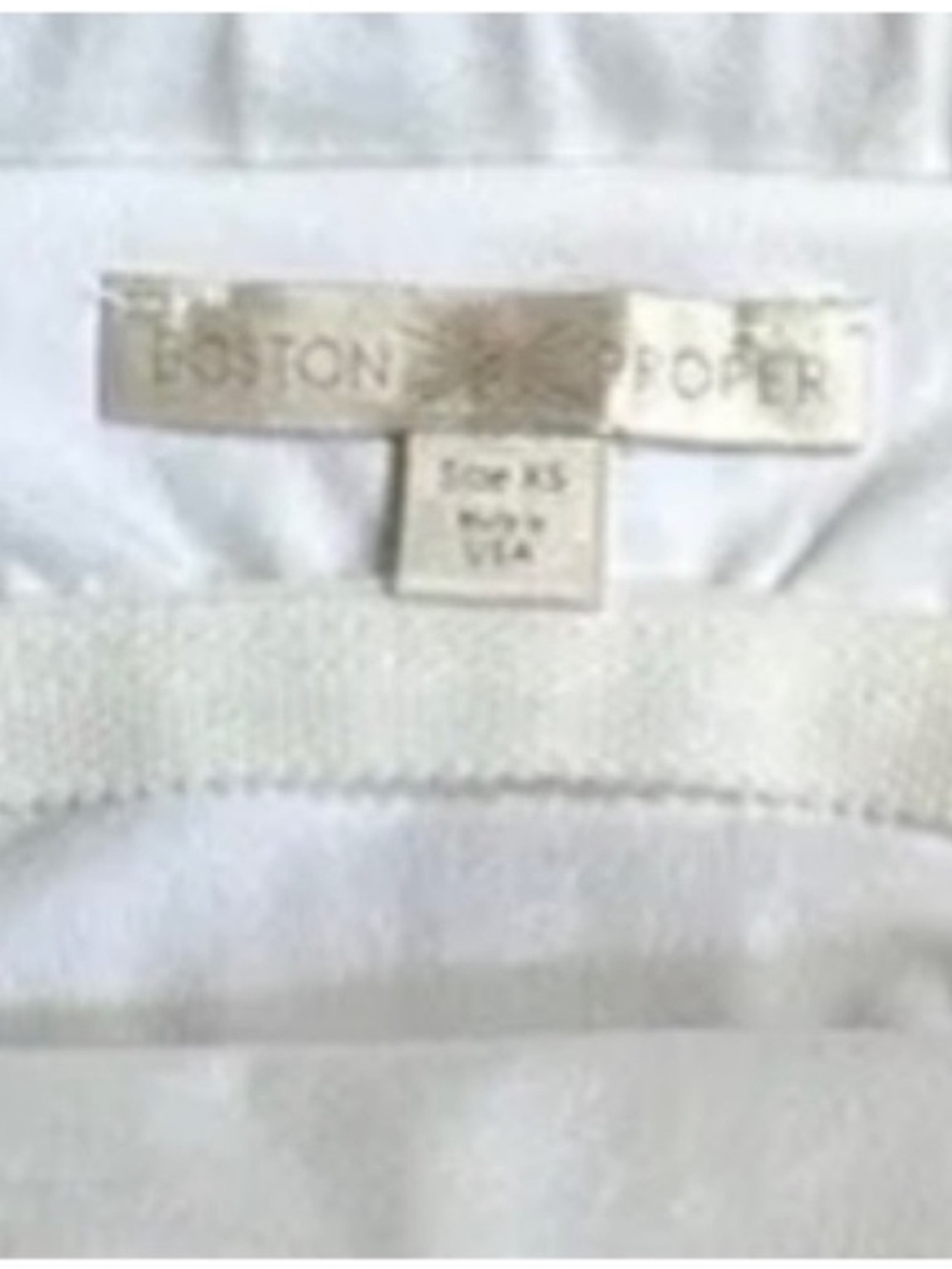 Boston Proper White Strapless Built in Bra Top Size XS - Picture 8 of 9